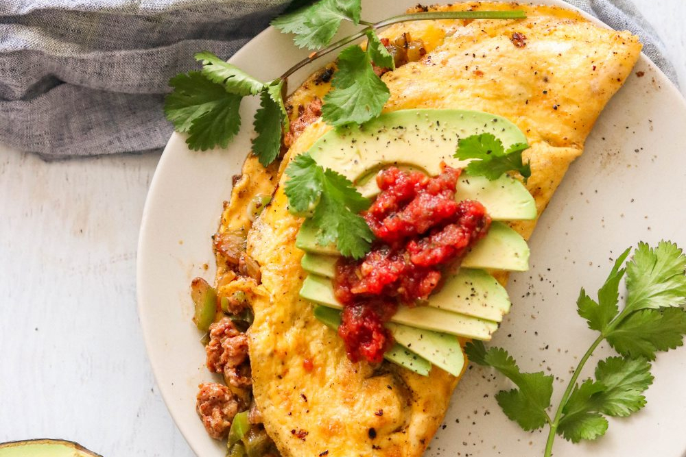 Chorizo and Cheese Omelette